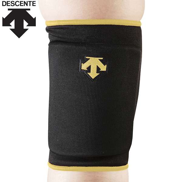 ◆◆○メール便発送 ＜デサント＞ DESCENTE ニーパッド （BGD：ブラック×ゴールド） バレーボール DVB8601..