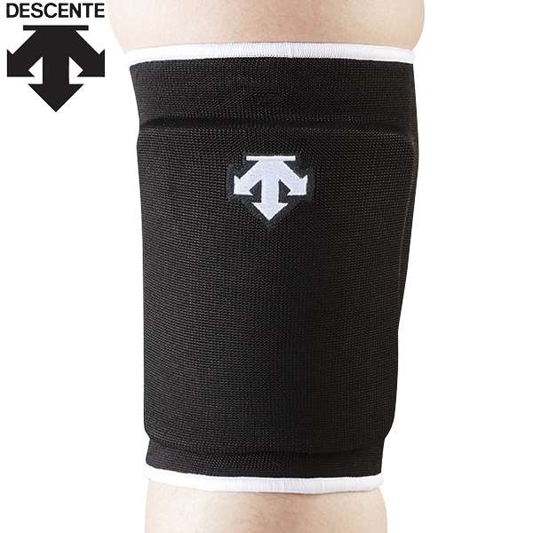 ◆◆○メール便発送 ＜デサント＞ DESCENTE ニーパッド （BLK：ブラック×ホワイト） バレーボール DVB8601C-BLK