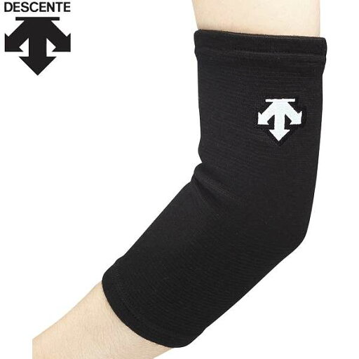 ◆◆○メール便発送 <デサント> DESCENTE エルボーサポーター (BLK:ブラック×ホワイト) バレーボール DVB8611B-BLK ◆◆○メール便発送 <デサント> DESCENTE エルボーサポーター (BLK:ブラック×ホワイト) バレーボール DVB8611B-BLK
