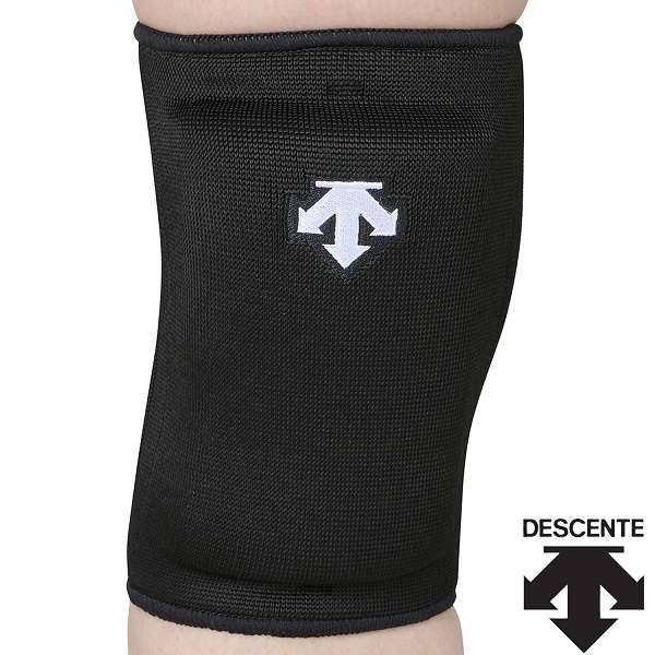 ◆◆○メール便発送 ＜デサント＞ DESCENTE ジュニア ニーパッド(2個組) DVB8704JC (BLK：ブラック×ホワイト) バレーボール DVB8704JC-BLK