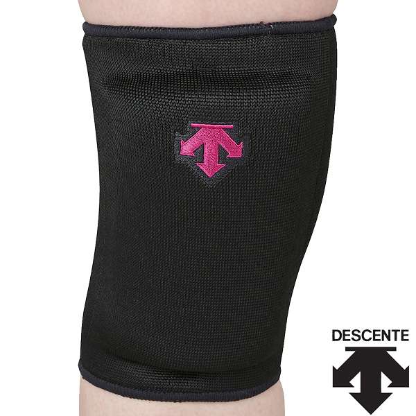 ◆◆○メール便発送 ＜デサント＞ DESCENTE ジュニア ニーパッド(2個組) DVB8704JC (BMZ：ブラック×マゼンダ) バレーボール DVB8704JC-BMZ