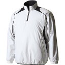 ◆◆○ <デサント> DESCENTE プルオーバーコート STD425B (WHT:ホワイト) メンズ 野球・ソフトボール STD425B-WHT