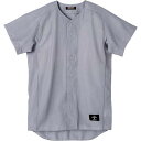 ◆◆○ <デサント> DESCENTE フルオープンシャツ STD50TB (KSLV:Kシルバー) 野球・ソフトボール STD50TB-KSLV