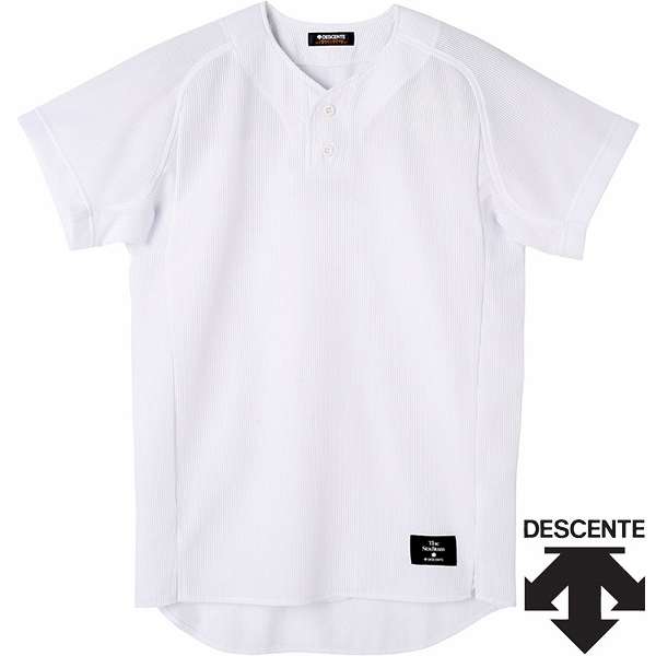 ◆◆○ ＜デサント＞ DESCENTE ハーフボタンシャツ STD52TB (SWHT：Sホワイト) 野球・ソフトボール STD52T..