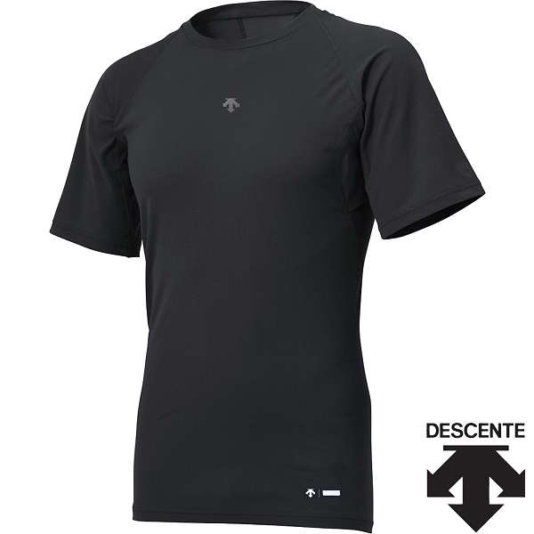 ◆◆○メール便発送 ＜デサント＞ DESCENTE ジュニア丸首半袖アンダーシャツ DB5SUD10J (BK00：ブラック) 野球・ソフトボール DB5SUD10J-BK00
