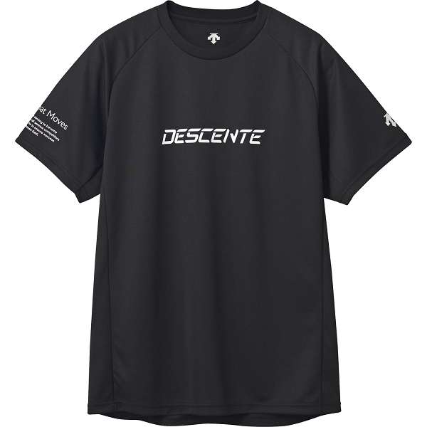 ◆◆○メール便発送 ＜デサント＞ DESCENTE 半袖バレーシャツ DV5SHT05U (BK00：ブラック) バレーボール D..
