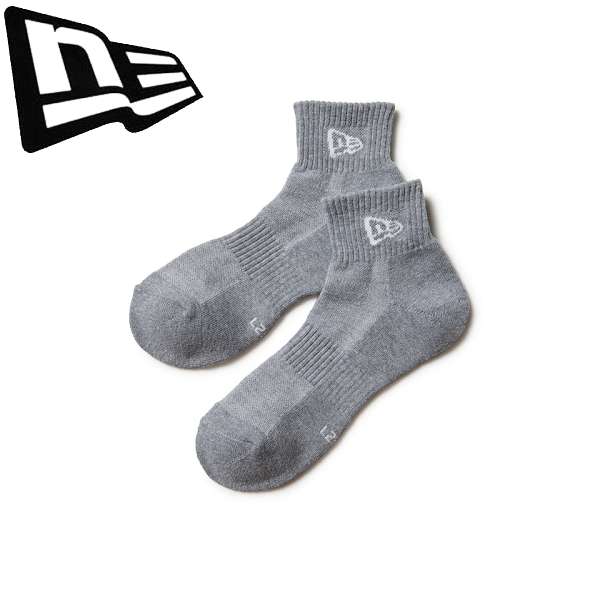 ◆◆メール便発送 ＜ニューエラ＞ NEWERA ソックス アンクル 3ペア グレー 14489710