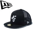 ◆◆ <ニューエラ> NEWERA キャップ 59FIFTY トラッカー クラシックロゴ ブラック × ホワイト 14525153