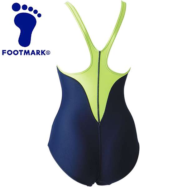 ◆◆○メール便発送 ＜フットマーク＞ FOOTMARK アクアライン水着（ワンピース）100～150cm (02：イエロー) 101530J1-02