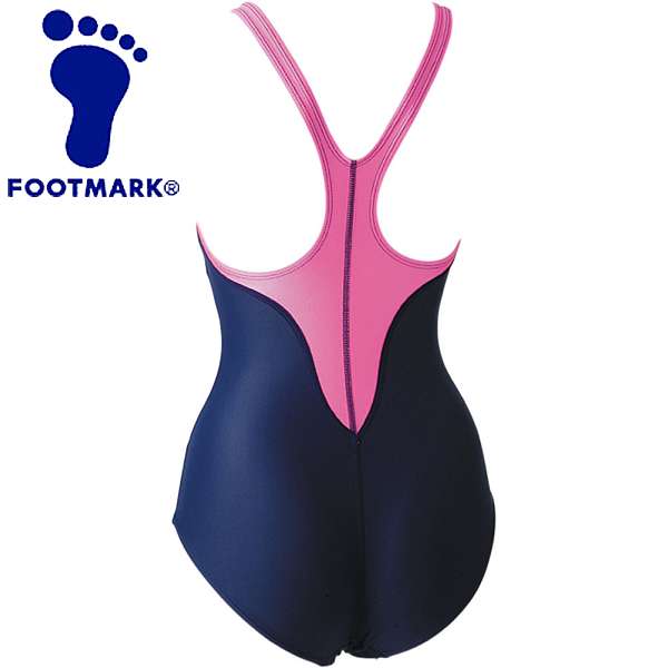 ◆◆○メール便発送 ＜フットマーク＞ FOOTMARK アクアライン水着（ワンピース）100～150cm (03：ピンク) ..