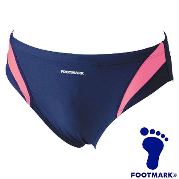 ◆◆○メール便発送 ＜フットマーク＞ FOOTMARK アクアライン水着（競泳）100～150cm (03：ピンク) 101531J1-03