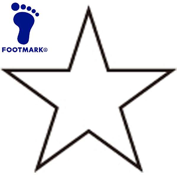 ◆◆○メール便発送 ＜フットマーク＞ FOOTMARK マーク 星マーク (01：シロ) 101701-01