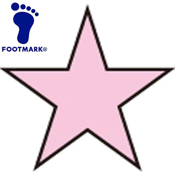 ◆◆○メール便発送 ＜フットマーク＞ FOOTMARK マーク 星マーク (03：ピンク) 101701-03