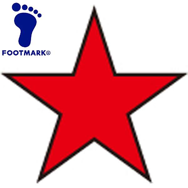 ◆◆○メール便発送 ＜フットマーク＞ FOOTMARK マーク 星マーク (05：レッド) 101701-05