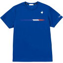 ◆◆○送料無料 メール便発送 ＜ルコック＞ le coq sportif テニス メンズ トリコプリントゲームシャツ QTMVJA91-BL