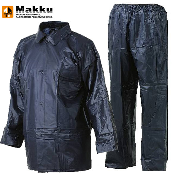 ◆◆ ＜マック＞ MAKKU スタンダードセット 上下セット AS1800 (NAVY) レインスーツ