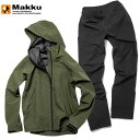 ◆◆ <マック> MAKKU スムーズレインスーツ 上下セット AS700 (KHAKI)