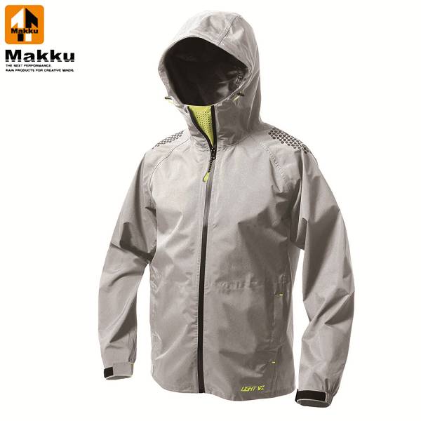 ◆◆ ＜マック＞ MAKKU ライトビズレインジャケット AS920 (GRAY) レインウェア
