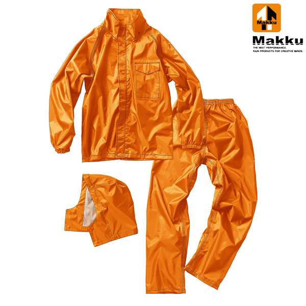 ◆◆ ＜マック＞ MAKKU チェンジC0レインスーツ AS5050 (ORANGE)
