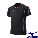 ◆◆送料無料 メール便発送 ＜ミズノ＞ MIZUNO ゲームシャツ(バレーボール)[ユニセックス] V2MA9087 (94：ブラック×オレンジ)