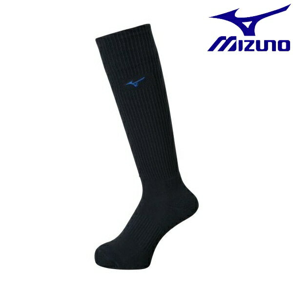 ◆◆送料無料 メール便発送 ＜ミズノ＞ MIZUNO ロングソックス[ユニセックス] V2MX8009 (92：ブラック×サーフブルー)