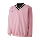 ◆◆ ＜ミズノ＞ MIZUNO スウェットシャツ(肉厚)[ユニセックス] 62JC8002 (65：ライトピンク)