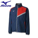 ◆◆ ＜ミズノ＞ MIZUNO トレーニングクロスシャツ[ユニセックス] N2JC9010 (86：ドレスネイビー×チャイニーズレッド)