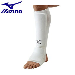 ◆◆送料無料 メール便発送 ＜ミズノ＞ MIZUNO すね・足首用サポーターJr．(片側／空手)[ジュニア] 23JHA655 (01：ホワイト)