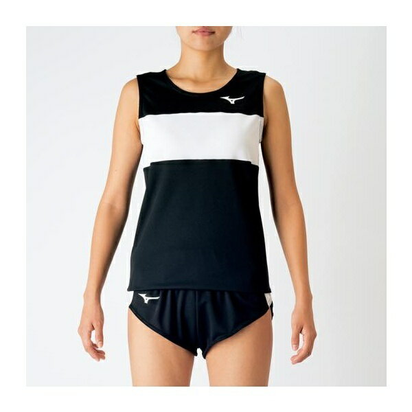 ◆◆メール便発送 【特価】 ＜ミズノ＞ MIZUNO レーシングシャツ(陸上競技)[レディース] U2MA7250 (09：ブラック)