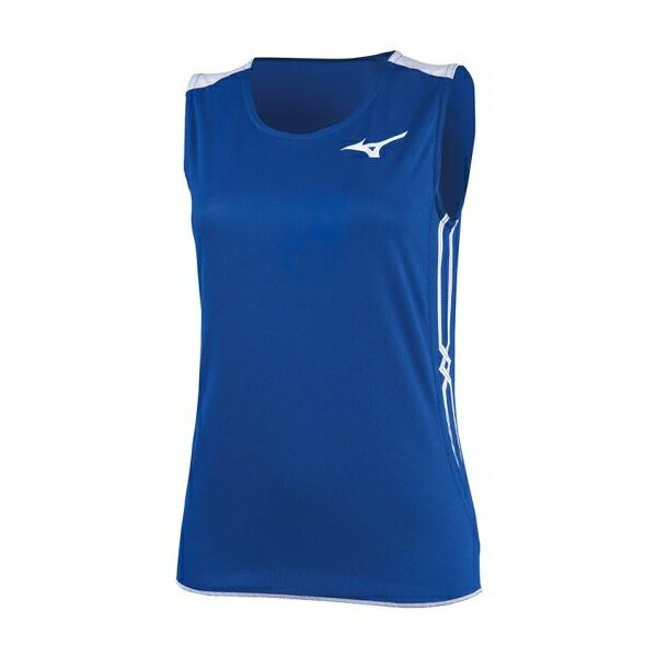 ◆◆メール便発送 【特価】 ＜ミズノ＞ MIZUNO レーシングシャツ(陸上競技)[レディース] U2MA8250 (25：サーフブルー×ホワイト)