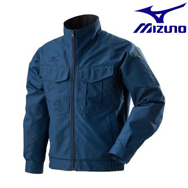 ◆◆【クリアランス】【返品・交換不可】 ＜ミズノ＞ MIZUNO タフブレーカージャケット[ユニセックス] C2JE8190 (14：ドレスネイビー) ワーキング用品