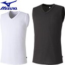 ◆◆メール便発送 【特価】 <ミズノ> MIZUNO メンズ ドライエアロフローインナーシャツ(ノースリーブ) テニス バドミントン 62JA2055