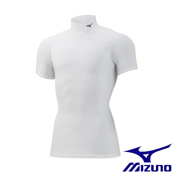 ◆◆送料無料 メール便発送 ＜ミズノ＞ MIZUNO バイオギアシャツ(ハイネック半袖)(メンズ) 32MA1151 (01)