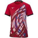 ◆◆メール便発送 【特価】 <ミズノ> MIZUNO ゲームシャツ(ユニセックス) 62JA2502 (62) テニス&バドミントン
