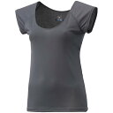 ◆◆メール便発送 <ミズノ> MIZUNO アイスタッチクイックドライアンダーフレンチスリーブシャツ(レディース) C2JAA303 (07)