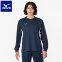 ミズノ ◆◆送料無料 メール便発送 ＜ミズノ＞ MIZUNO ナビドライTシャツ（長袖・切替）(メンズ) 32MAA195 (14) トレーニング