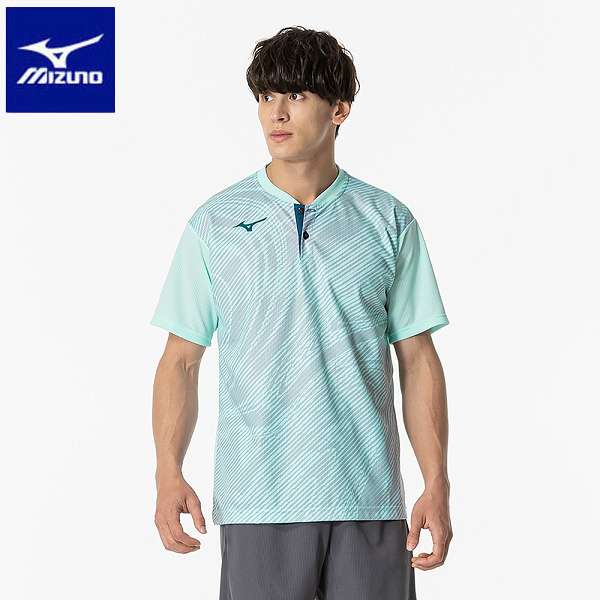 ◆◆メール便発送 【特価】 ＜ミズノ＞ MIZUNO ドライエアロフローゲームシャツ(ユニセックス) 62JAB002 (19) テニス＆バドミントン