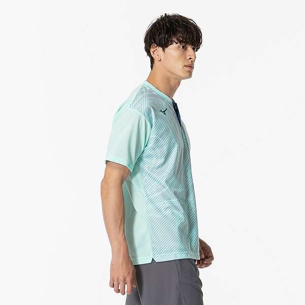 ◆◆メール便発送 【特価】 ＜ミズノ＞ MIZUNO ドライエアロフローゲームシャツ(ユニセックス) 62JAB002 (19) テニス＆バドミントン