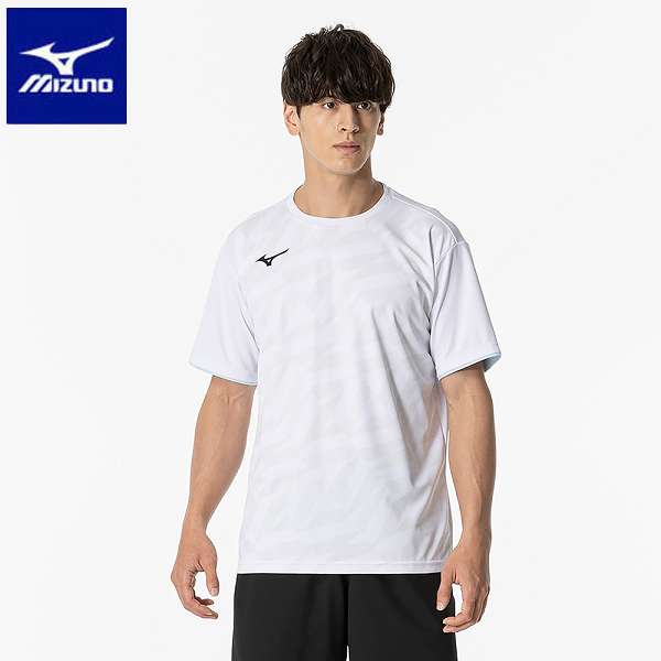 ◆◆送料無料 メール便発送 ＜ミズノ＞ MIZUNO ゲームシャツ(ユニセックス ジュニア) 62JAB028 (01) テニス＆バドミントン