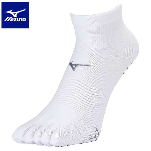 ◆◆送料無料 メール便発送 ＜ミズノ＞ MIZUNO 5本指ソックス（ショート丈・滑り止め付）(ユニセックス) U2MXB014 (01) 陸上競技