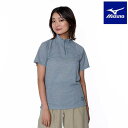 ◆◆メール便発送 【特価】 <ミズノ> MIZUNO ドライエアロフロー ハーフジップシャツ(半袖) (レディース) B2MAB201 (06) アウトドア