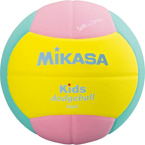 ◆◆定形外発送 ＜ミカサ＞ MIKASA スマイルドッジボール SD20YP (イエロー／ピンク／ライトグリーン)
