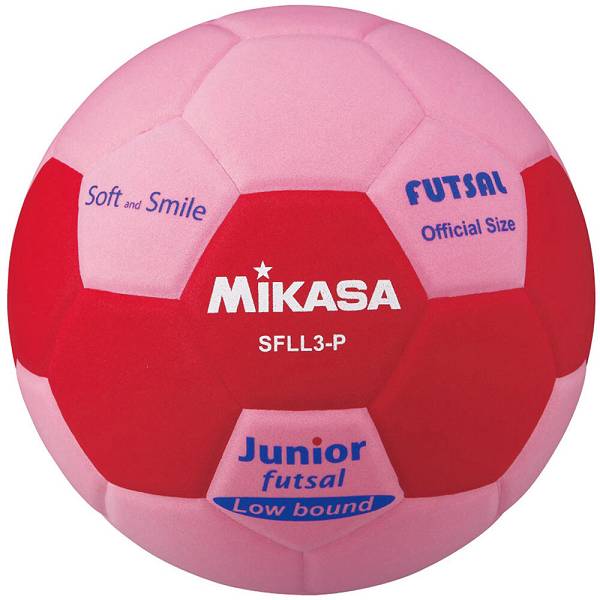 ◆◆ ＜ミカサ＞ MIKASA スマイルフットサル3号 SFLL3P (ピンク×赤) サッカー・フットサル