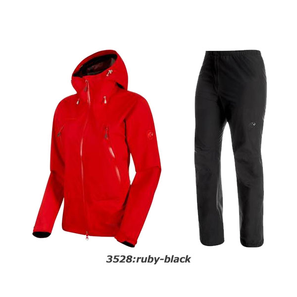 ◆◆ ＜マムート＞ 【MAMMUT】 Climate Rain -Suit AF Women アウトドア 登山 ハードシェル アウター レインスーツ 上下セット レディース 1010-26561