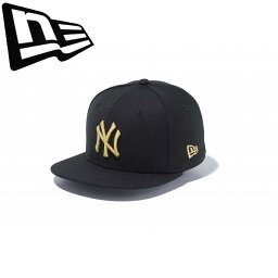 ◆◆ ＜ニューエラ＞ NEWERA キッズキャップ Child 9FIFTY ニューヨーク・ヤンキース ブラック × ゴールド 13561998