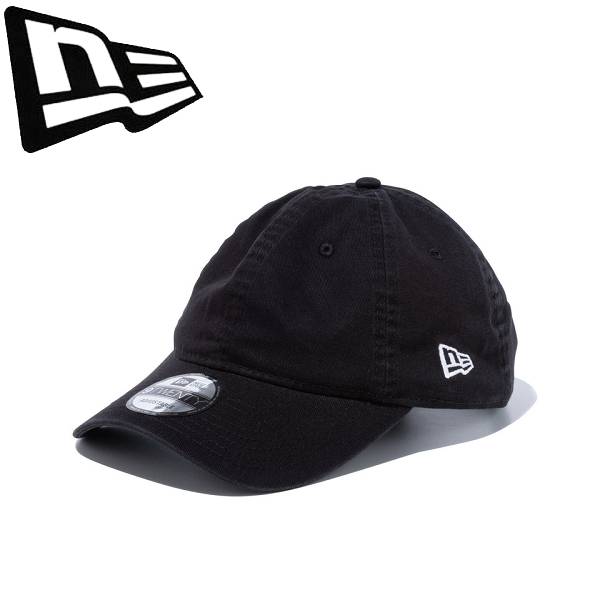 ◆◆ ＜ニューエラ＞ NEWERA キャップ 9TWENTY クロスストラップ ウォッシュドコットン ベーシック ブラック 13562198