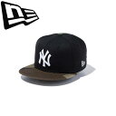 ◆◆ ＜ニューエラ＞ NEWERA キッズキャップ Youth 9FIFTY ニューヨーク・ヤンキース ブラック × ホワイト ウッドランドカモバイザー 13565783