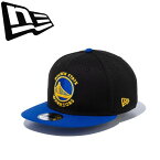 ◆◆ ＜ニューエラ＞ NEWERA キャップ 9FIFTY ゴールデンステイト・ウォリアーズ ブラック × チームカラー ブルーバイザー 13562099