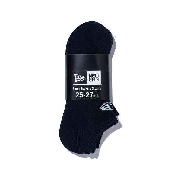 ◆◆メール便発送 ＜ニューエラ＞ NEWERA ソックス ショート 3ペア ネイビー 14518167