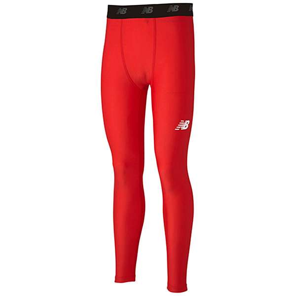 ◆◆メール便発送 ＜ニューバランス＞ NEW BALANCE ストレッチインナーロングパンツ (JMPF7381) (RED：RED)